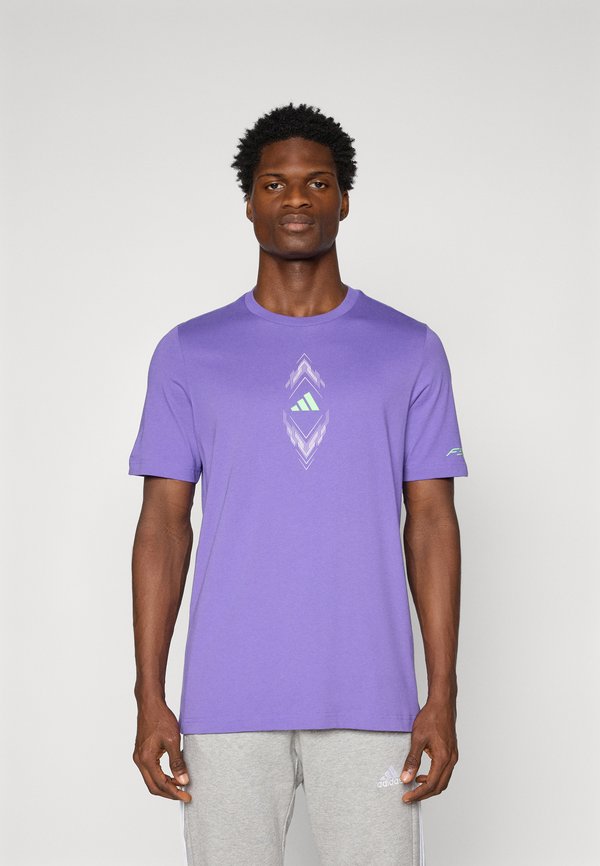 F50 SIGN GRAPHIC - Print T-shirt - purple rush