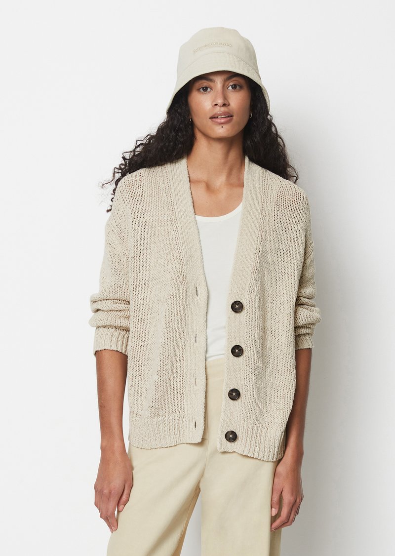 Marc O'Polo V-NECK - Kardigan - dusty field
