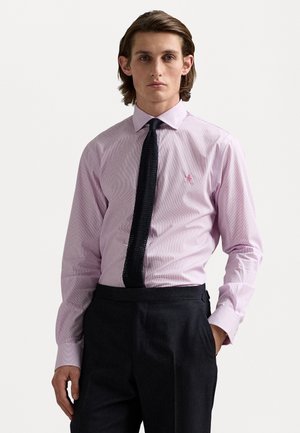SLIM FIT STRIPED POPLIN SHIRT - Button down-skjorte - rose/white