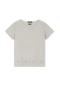 Freddy REGULAR CON RICAMI SANGALLO - Camiseta estampada - white sand direct dyed