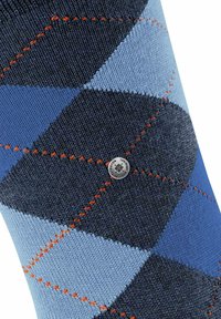 Burlington EDINBURGH - RAUTENMUSTER ARGYLE CLIP - Socken - dunkelblau