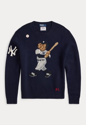 POLO RALPH LAUREN YANKEES BEAR SWEATER UNISEX - Svetrík - navy