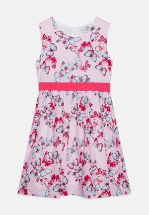 DRESS WITH TIE BAND - Koktejlové šaty / šaty na párty - pink