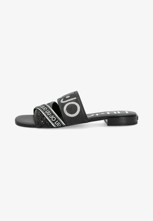 WITH GLITTER AND LOGO - Ciabattine - black