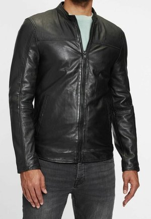 Leren jas - black
