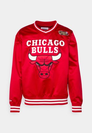 NBA CHICAGO BULLS SIDELINE PULLOVER JACKET - Club wear - scarlet