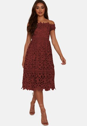 BARDOT MIDI - Jurk - dark red