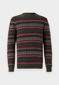 EASDALE FAIR ISLE CREW NECK SWEATER - Pulóver - khaki
