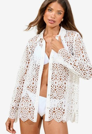 REGULAR FIT - LONGLINE COVER-UP  - Rannatarvikud - white