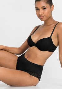 bonprix 4 PACK - Slip - black