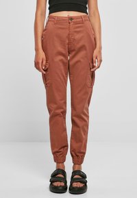 Urban Classics - HIGH WAIST - Reisitaskuhousut - terracotta Pienoiskuva 1