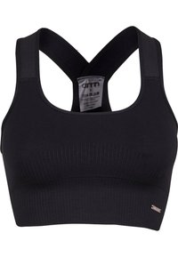 RIBBED - Sport-BH mit starker Stützkraft - black