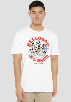 Cotton Soul, ANIMANIACS/HELLO NURSE - Print T-shirt - white