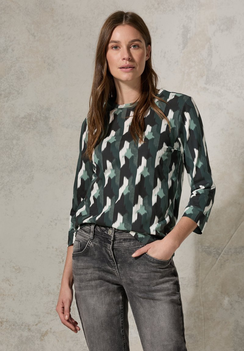 Cecil GRAFISCHEM PRINT - Longsleeve - grün