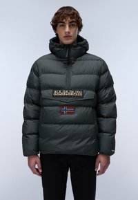 Napapijri RAINFOREST OP WI PUF - Felpa con cappuccio - green urban