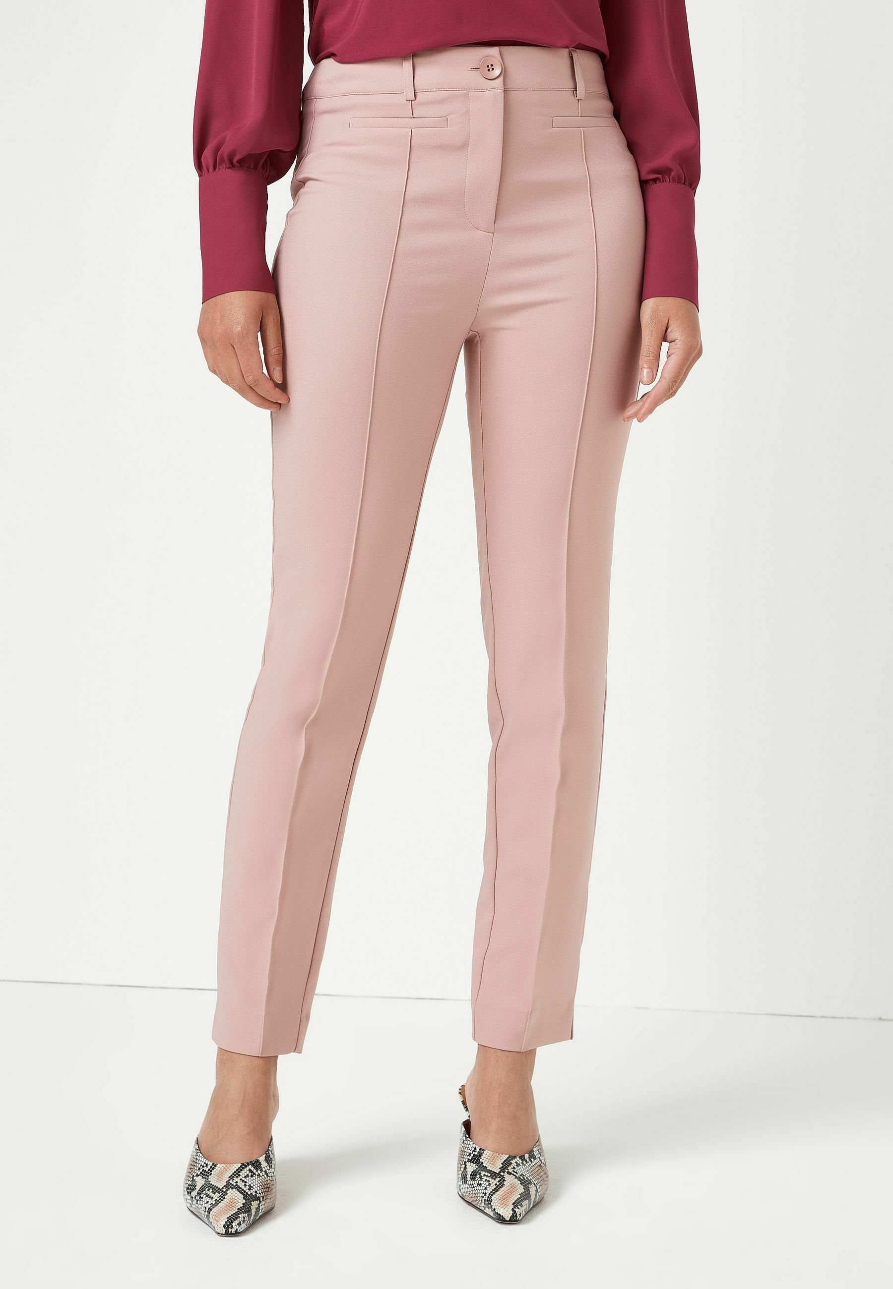SMART CAPRI - Trousers - pink - Zalando 