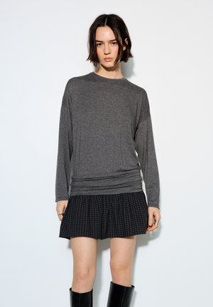 CONTRASTING CHECK  - Dnevna obleka - dark grey