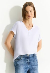 Cecil V-NECK  - T-Shirt basic - weiß