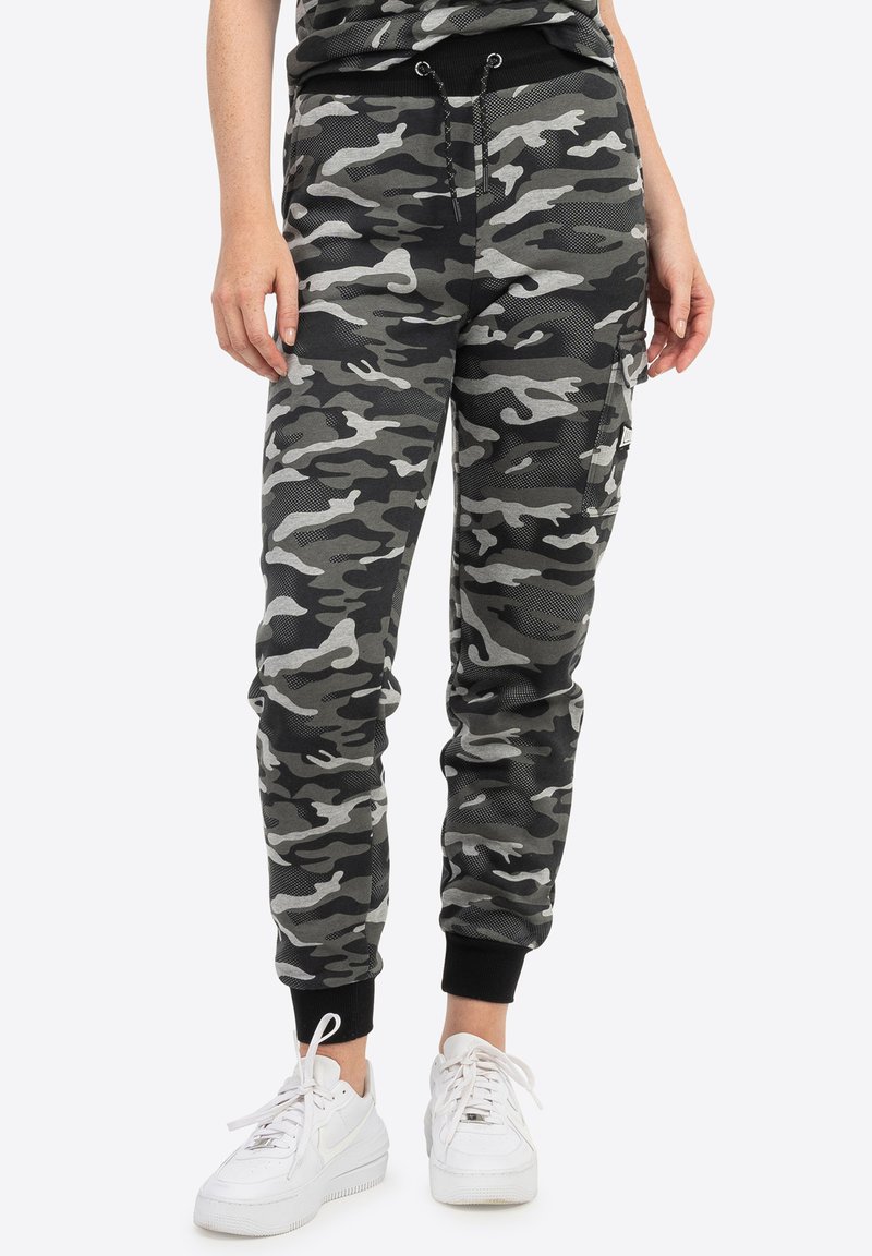 Lonsdale Pantalones cargo - camo grey