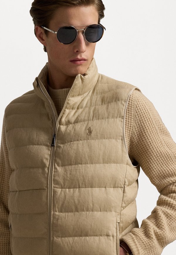 THE COLDEN LINEN VEST - Waistcoat - coastal beige2