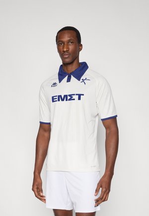 KALLITHEA AWAY SHORT SLEEVES - Ρούχα για κλαμπ - white milk/blue twilight