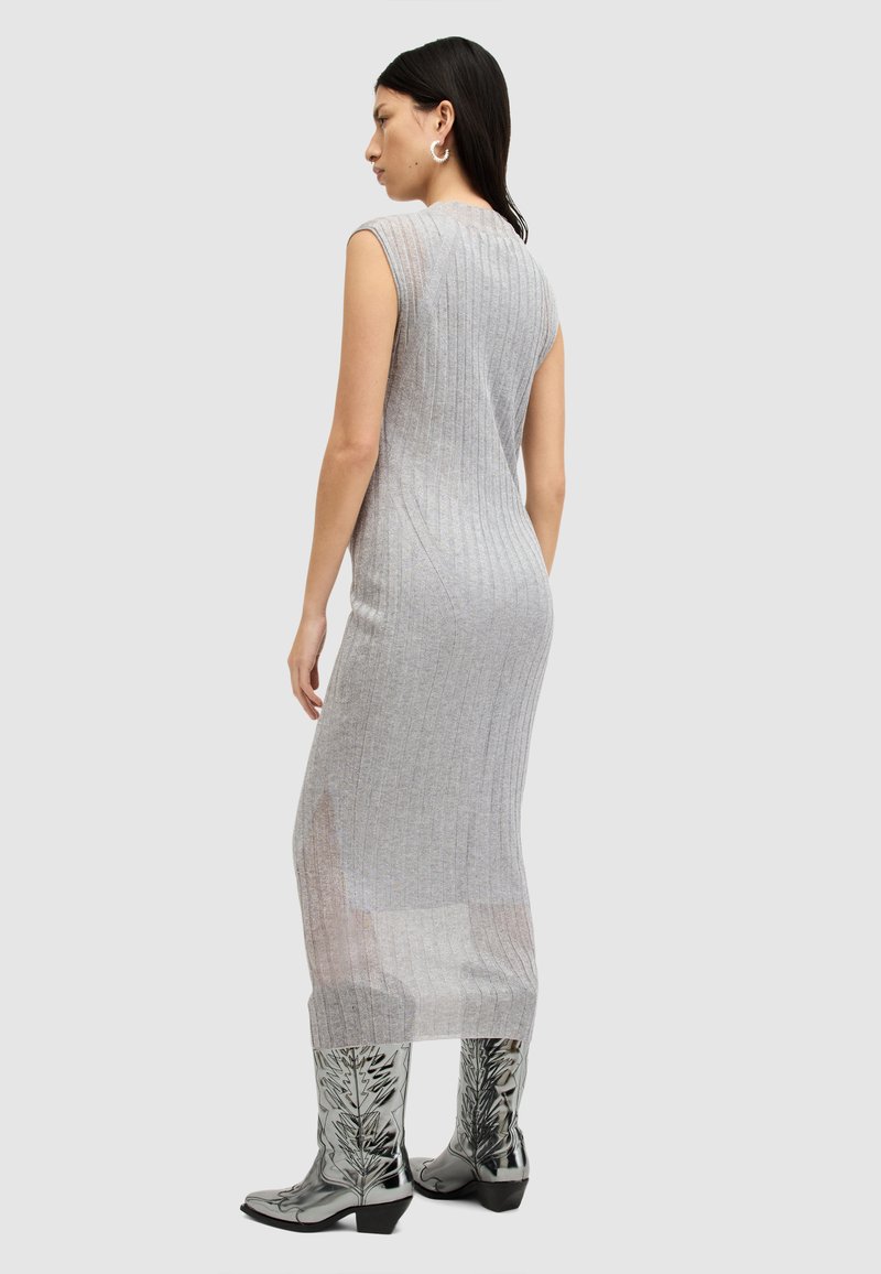 AllSaints PATRICE - Shift dress - silver/grey - Zalando