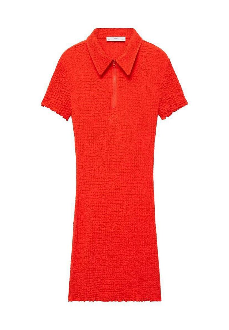 Mango Gebreide jurk oranje