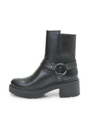 CON FASCIA E FIBBIA - Platform-nilkkurit - nero