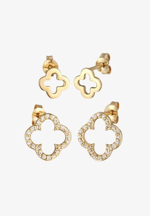 Elli CLOVER LEAVE SPARKLING - Cercei - gold-coloured