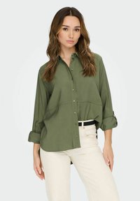 JDY - JDYOLLI LONG NOOS - Overhemdblouse - khaki Miniatuurafbeelding 1