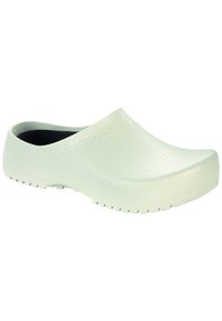 SUPER-BIRKI PU YELLOW - Pantolette flach - white