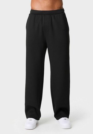 Frank Dandy, WIDE EASE PANTS - Träningsbyxor - black