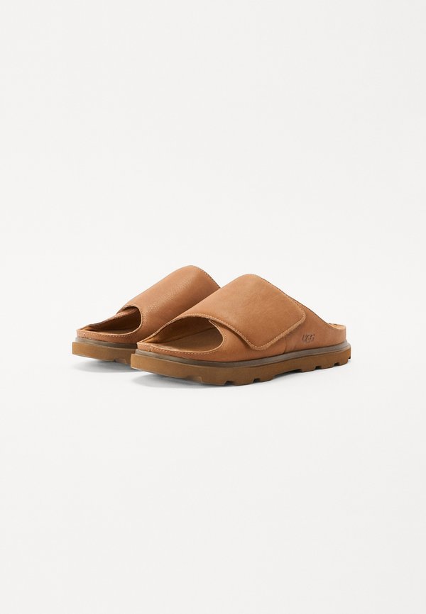 SOLANO SLIDE - Sandals - cognac2