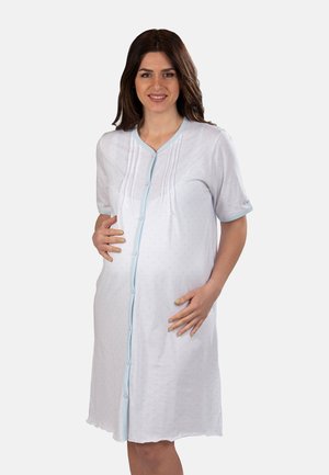 Premamy Camicia da notte - white light blue