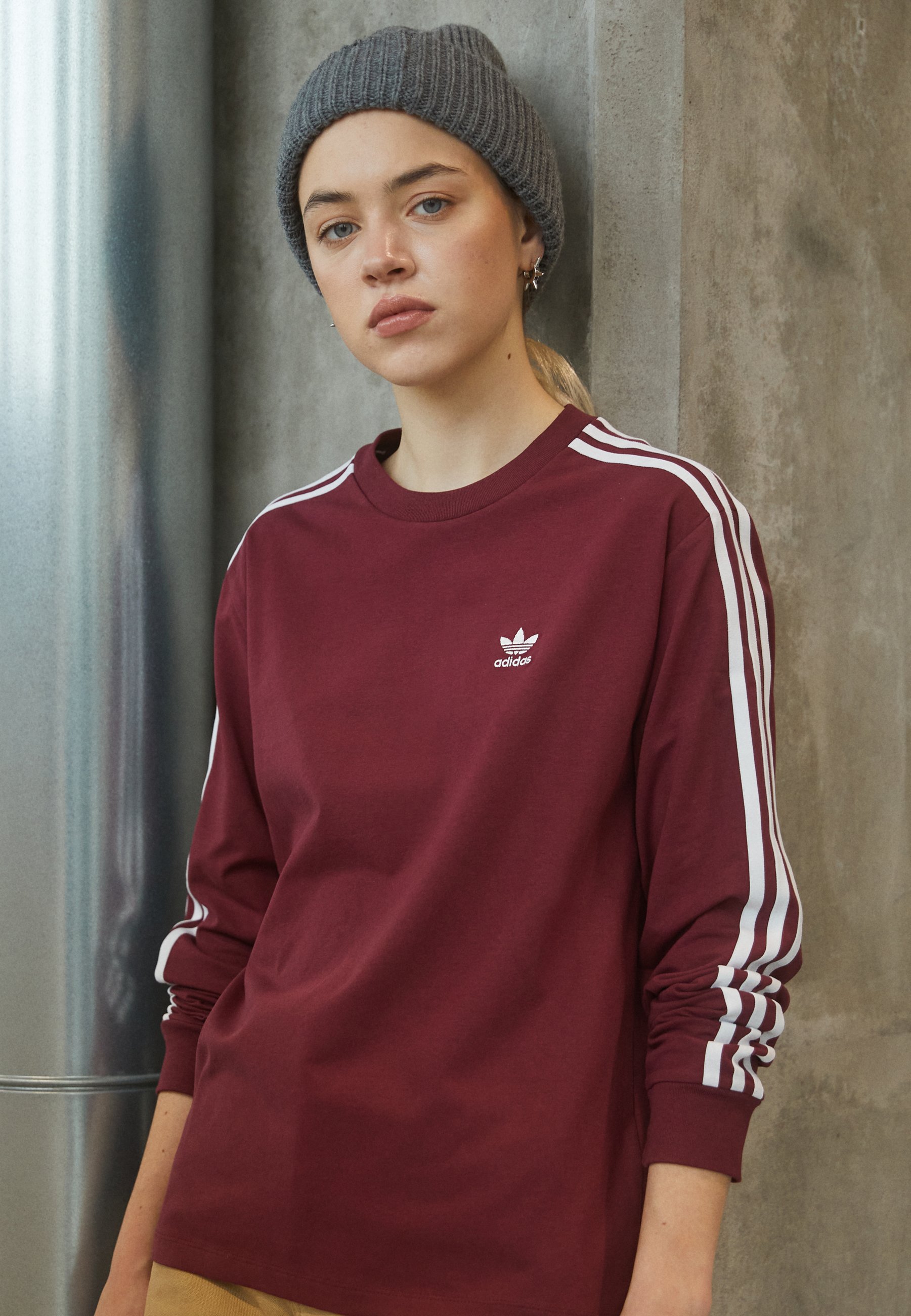 adidas Originals LONGSLEEVE - Langarmshirt - shadow red/bordeaux