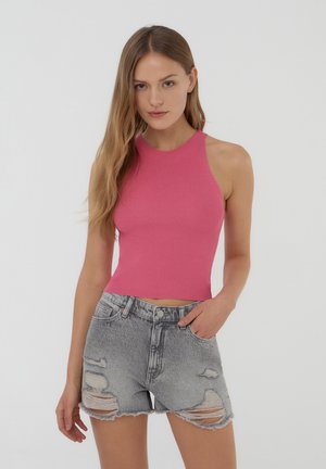 Shorts di jeans - grigio denim