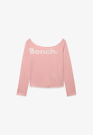 Bench, BENCH X SUPERDRY & CO BENCH FITTED LONG SLEEVE LAYER TOP - T-shirt à manches longues - pink white
