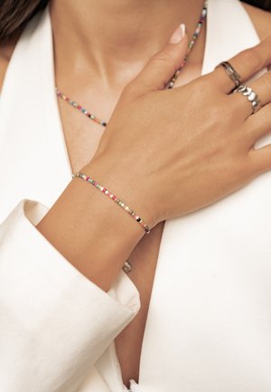 Hey Happiness, MULTICOLOR BEAD - Halskette - silver-coloured