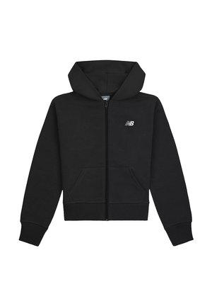 Felpa con zip - nero