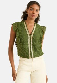 Unselected, khaki green burnout