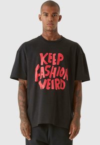 9N1M SENSE - KEEP FASHION WEIRD - Triko s potiskem - black Miniatura obrázku 1