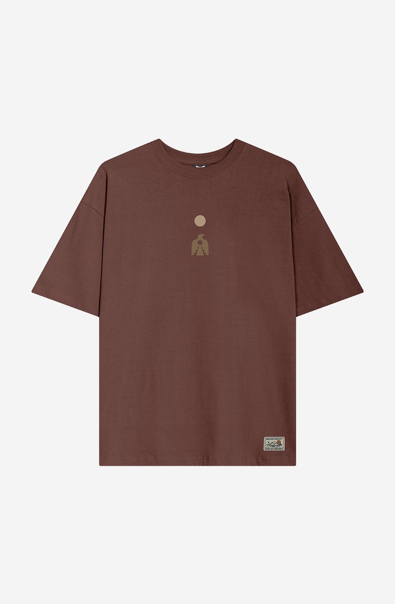 Kaotiko T-shirt print bruin