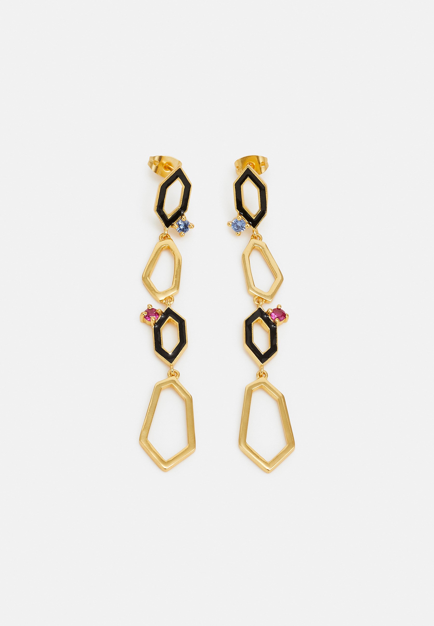 Bracelet Femme émeraude Et Cz Carré - Plaqué Or 18K 5 Microns - Tailles 16, 17.5 Ou 19 Cm - Neuf étiqueté