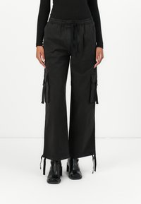 Tommy Jeans ELASTICATED PANT - Cargobukse - black