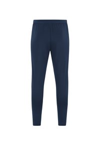 Marineblau, elastischer Bund, eng anliegendes Design, glatte Textur, lange, unifarbene Leggings ohne Muster oder Hardwaredetails.