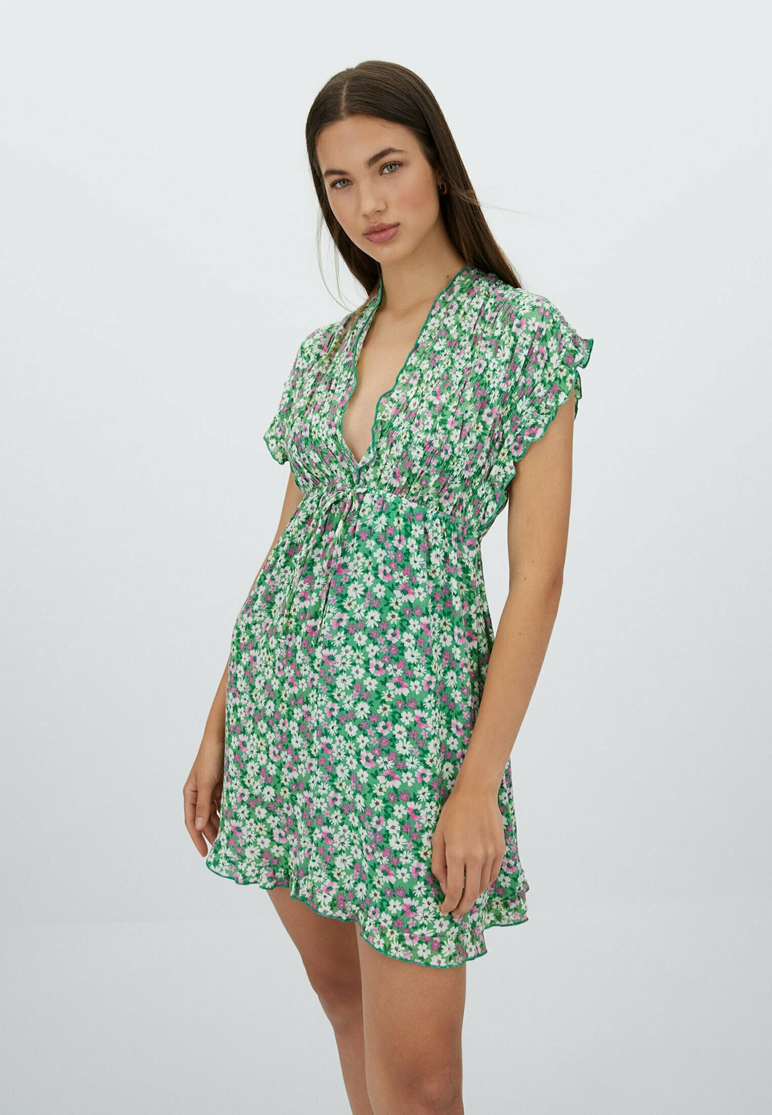 Stradivarius Vestito estivo - green/verde - Zalando
