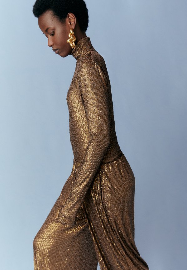 BOYFRIEND ELEPHANT  - Trousers - bronze3