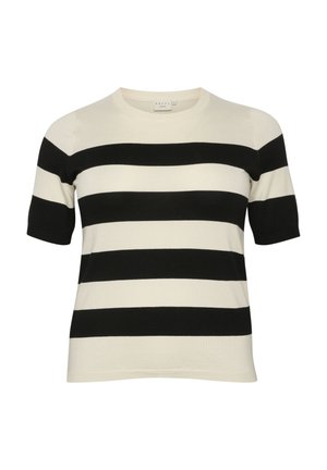 MALIA WIDE STRIPE  - Camiseta estampada - black turtledove bold stripe