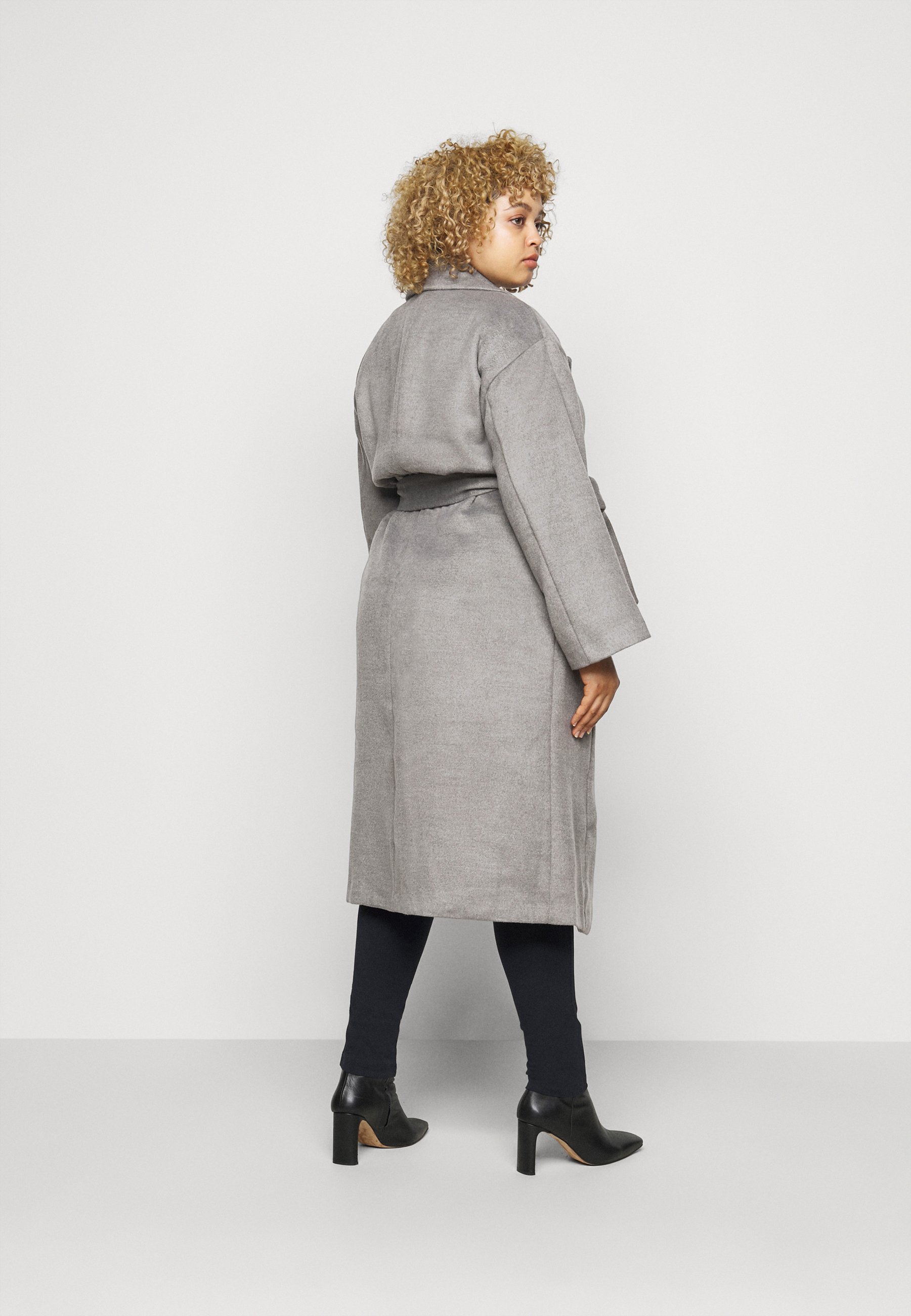zara wrap collar coat