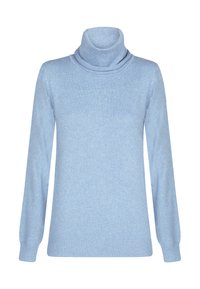 FINE CABLE  TURTLENECK  - Džemper - blue